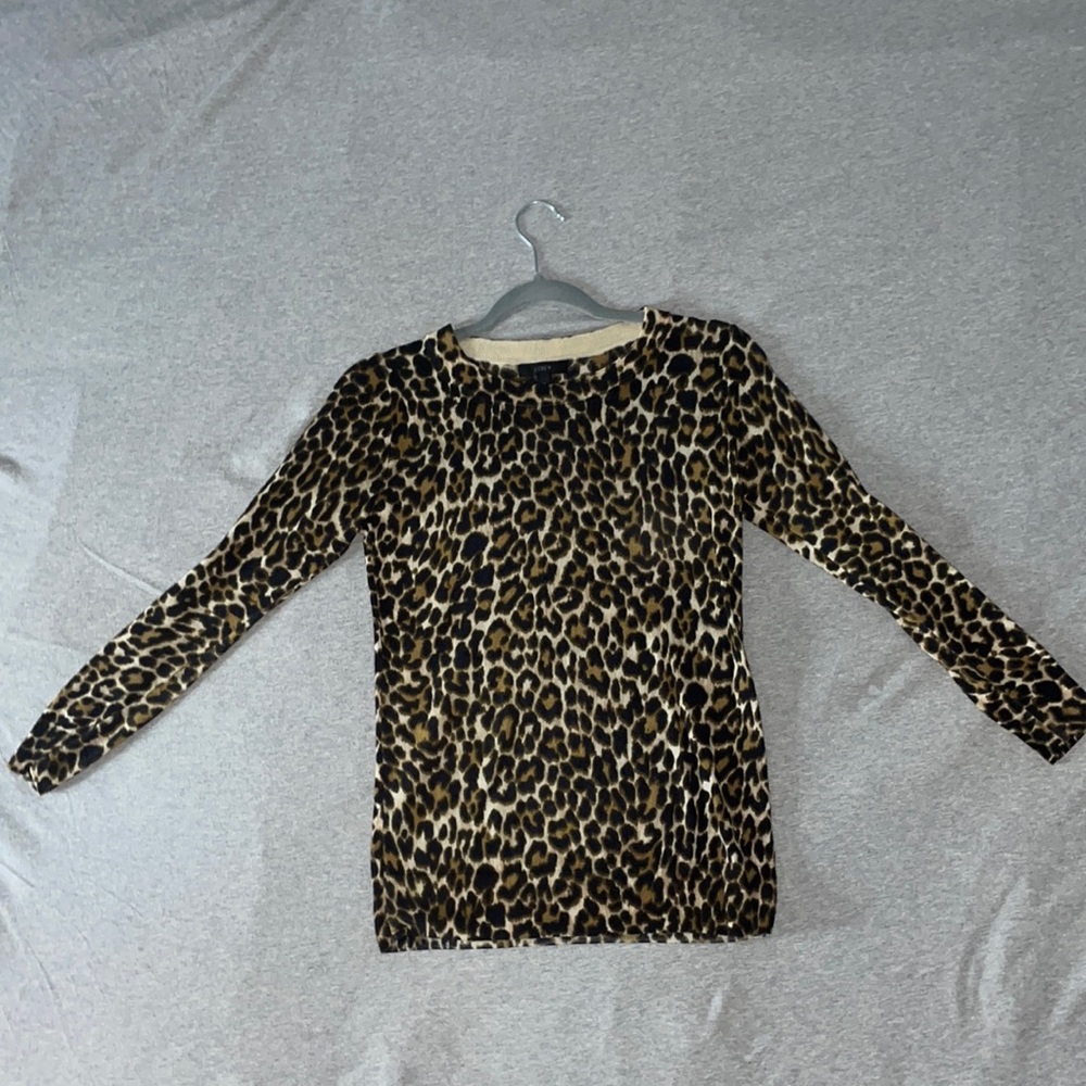 Leopard print sweater from J.Crew